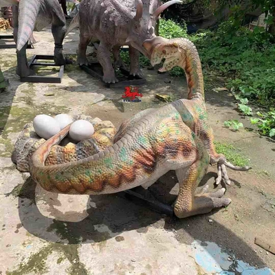 थीम पार्क उपकरण यथार्थवादी एनिमेट्रोनिक डायनासोर मॉडल ओविराप्टर मूर्ति