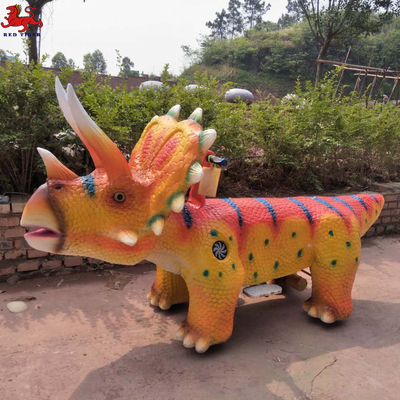 220V एनिमेट्रोनिक डायनासोर की सवारी बच्चों की आयु गति समायोज्य